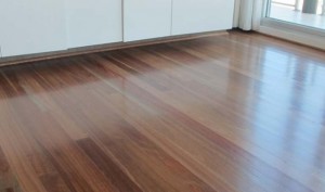 Finished timber floor installation with a matte finish Finished timber floor installation with a matte finish